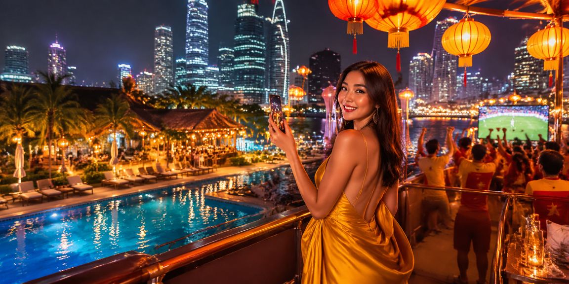 Người dùng Hà Nội dùng điện thoại truy cập casino 8149 tại chợ đêm