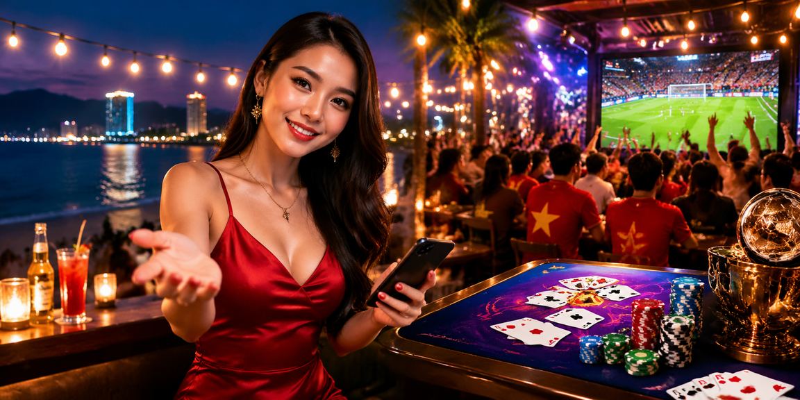 Người chơi card game tại bãi biển Phú Quốc – trải nghiệm giải trí và giao dịch tài chính